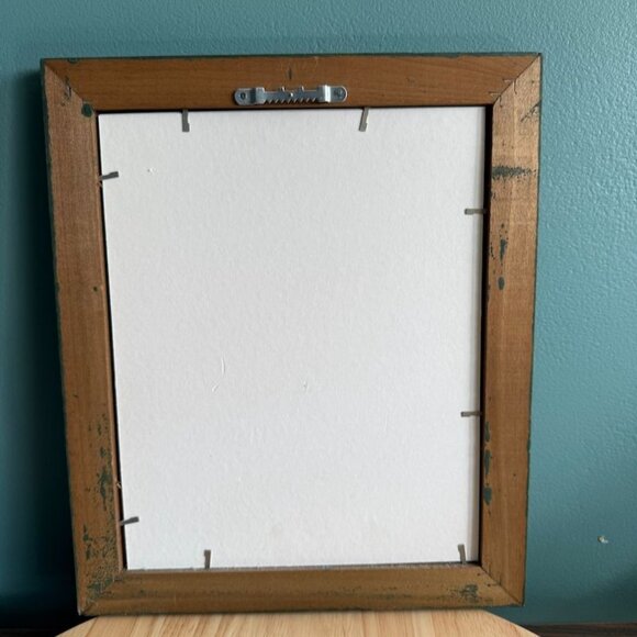 Vintage 1988 Norma Schneeman Framed Art Print Of Child With Horse In Green Wood - Picture 3 of 9